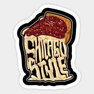 Chicago Style Deep Dish Pizza Sticker